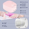 thumbnail image 2 of Lámpara de uñas UV inalámbrica (rosa), secador de uñas inalámbrico con luz UV recargable de 60 W y puerto USB para cargar el teléfono y el taladro de uñas, 2 of 5