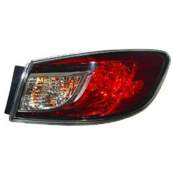 Right Passenger Side Tail Light Assembly - Compatible with 2010 - 2013 Mazda 3 2011 2012