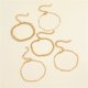 thumbnail image 4 of Pulseras de Ángel con borlas de Color dorado bohemio para mujer, joyería Bohemia, cuentas en capas geométricas, cadena de mano, juego de pulseras con dijes, 5 uds. TUNC Sencillez, 4 of 5
