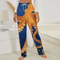 thumbnail image 3 of Oceanic Octopus Artwork Winter Female Pants Flannel High Waist Women Pants Lady Warm Straight Leg Plush Trousers, 3 of 7