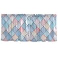 thumbnail image 7 of Yayeee Kitchen Curtains Set of 2 Light Filtering 57"x24" Over Sink Window Panels, Beige Art Pattern, 7 of 7