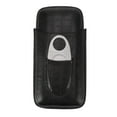 thumbnail image 3 of Estuche De Cuero Para Cigarros, Estuche Para Humidificador De Cigarros Negro De Tacto Suave Con Costuras Ajustadas Para Reuniones De Negocios, 3 of 7