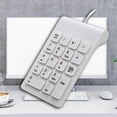 thumbnail image 5 of Wired USB Numeric Keypad 18 for Laptop Desktop Lightweight Multifunctional Keyboard , White, 5 of 8