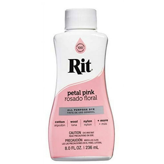 Rit Dye Liquid Fabric Dye, 8-Ounce, Petal Pink