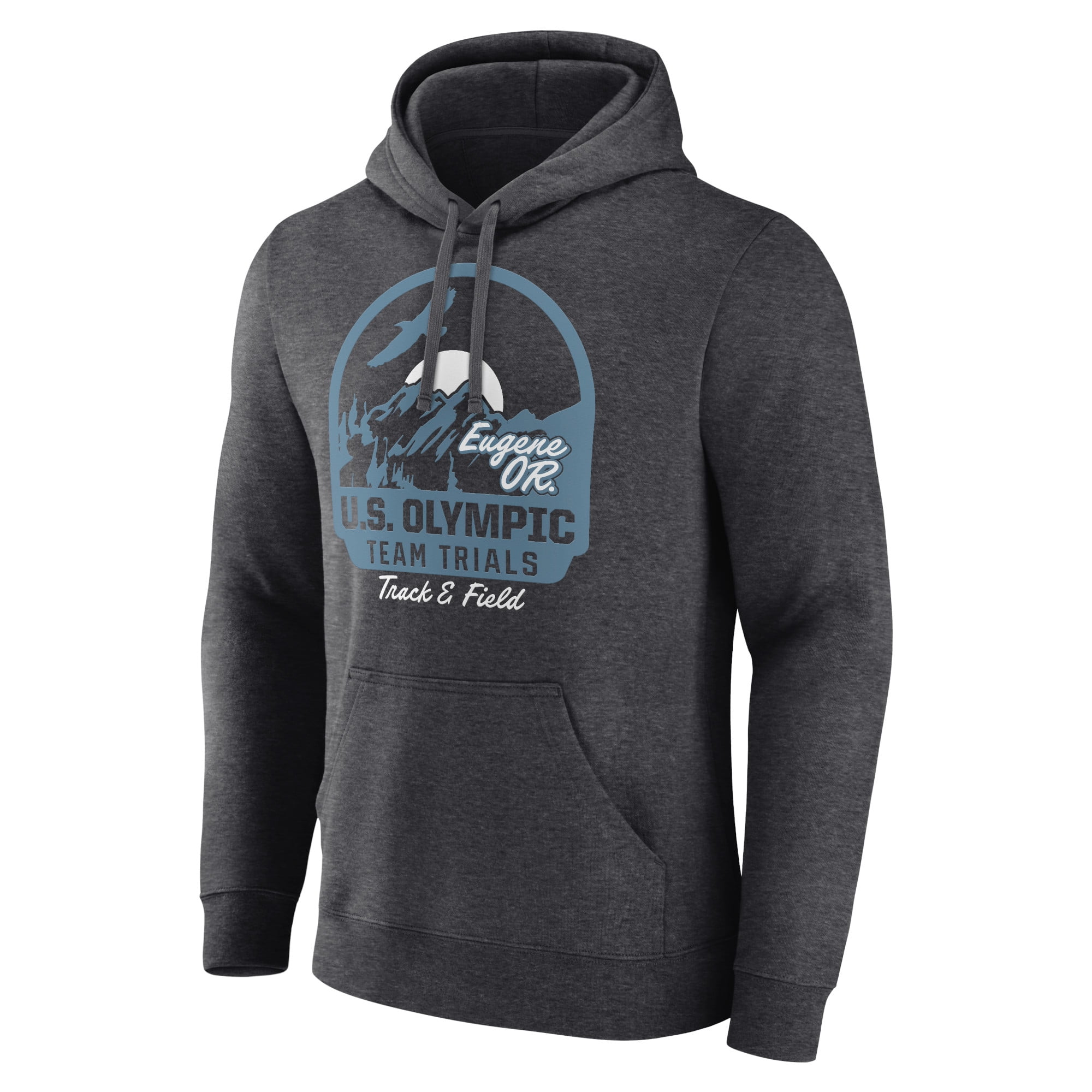 Men's Charcoal 2024 U.S. Olympic Track & Field Team Trials Oregon Pullover Hoodie