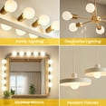 thumbnail image 6 of Great Value LED Bulb, 4.5-Watt (60W Equivalent) G25 Deco Bulbs E26 Base, Soft White, 3-Pack, 6 of 9