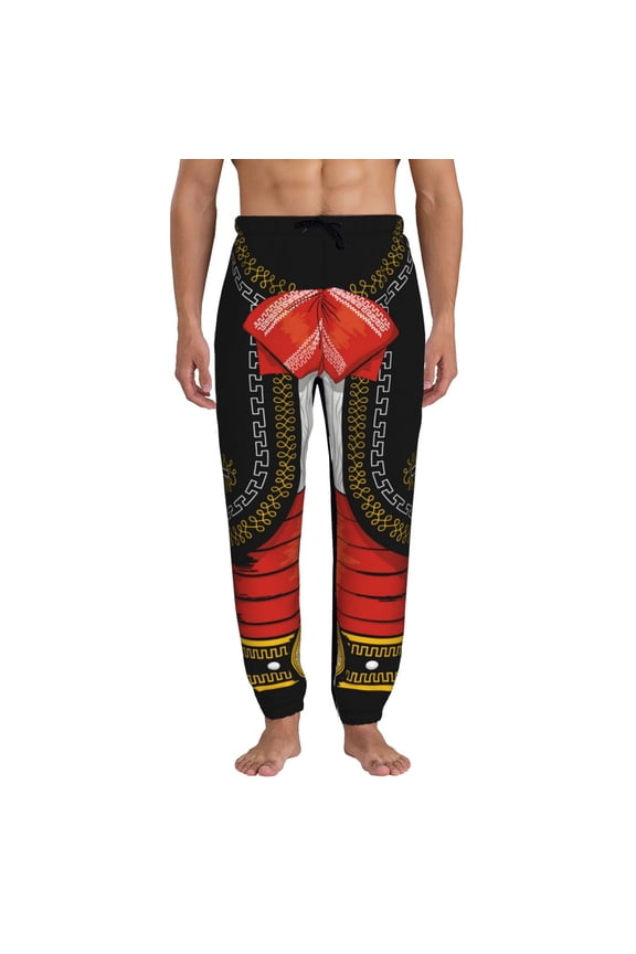 CHARRO SUIT Pattern Joggers,Sweatpants for Men with Pockets-Medium
