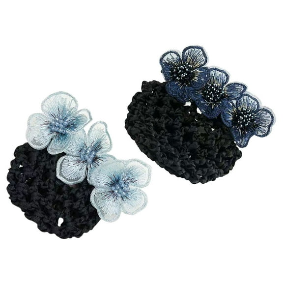 Supvox 2Pcs Ballet Hair Nets Lightweight Mesh Hair Bun Covers Assorted Colors for Decorating