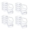 thumbnail image 2 of 24 Pieces Mini Plastic Clear Storage Box for Collecting Small Items, Beads, Jewelry, Business Cards,24 x Storage Box,Transparent, 2 of 7