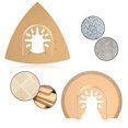 thumbnail image 4 of 8X Oscillating Multi Tool Carbide Saw Blade For cement Tile Grout Mortar Masonry, 4 of 9