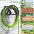 thumbnail image 6 of OLV Hose Holder Wall Mount, Outdoor Water Pipe Holder Holds 125ft/95lb Hose, Heavy Duty Metal Detachable Hose Hanger Reel Storage Organizer, 6 of 9