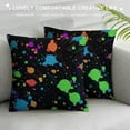 thumbnail image 3 of GOSMITH  Glow in Dark Splatter Neon Throw Pillow Covers Pillow Case Invisible Zipper Cushion Cases for Couch Sofa Car Bedroom Living Room Farmhouse, 3 of 5