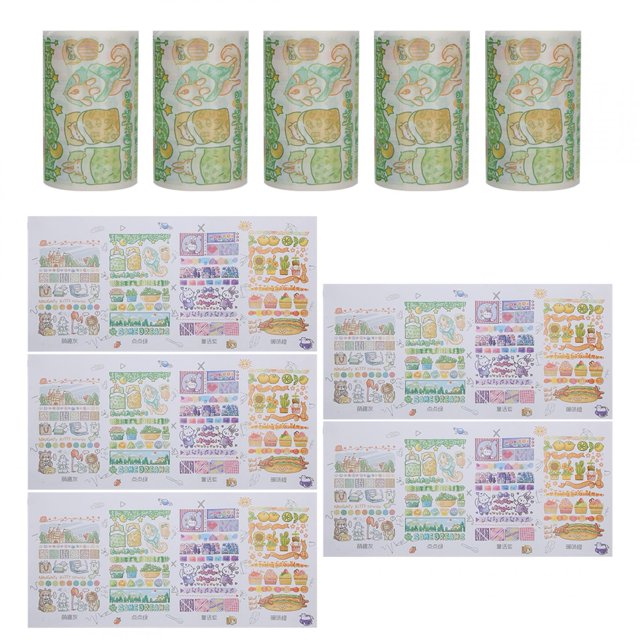 Masking Sticker, Japanese Paper Tapes, Pasted Repeatedly Easy To Peel For School Crafts Scrapbook Album Packaging Gift Wrapping ANGGREK Otros