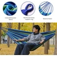 thumbnail image 3 of CTIVBI Rainbow Hammock   Comfortable Fabric Hammock with Tree Straps for Travel  Garden  Hanging Sturdy   to 660lbs Indoor/ Portable Hamacas with Travel Bag（Rainbow）, 3 of 6