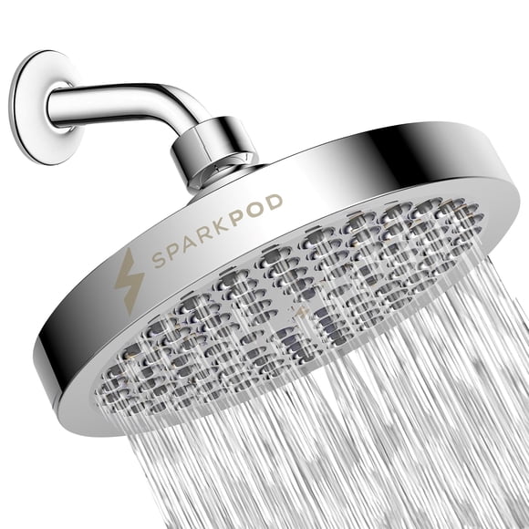 Alcachofa de ducha SparkPod High Pressure Rain de 6 pulgadas, cromada