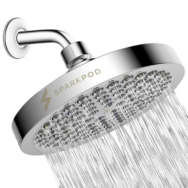 Alcachofa de ducha SparkPod High Pressure Rain de 6 pulgadas, cromada