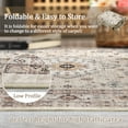 thumbnail image 5 of Hasoo Washable Rug 8' x 10' Rugs for Living Room Vintage Floral Farmhouse Indoor Carpet for Bedroom, Beige, 5 of 7