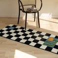 thumbnail image 3 of Runner Rugs, Runners for Hallways Kitchen Runner Rug Black Runner Rug Checkered Runner Rug Hall Runner Rug(E), 3 of 8