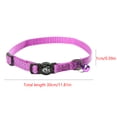 thumbnail image 3 of Worallymy Collar reflectante de seguridad para mascotas con campana Collar ajustable con correas de nailon para animales Púrpura Worallymy JD735811215, 3 of 7
