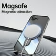 thumbnail image 6 of Allytechgroup Case for Apple iPhone 16e [Compatible with MagSafe], 360° Rotatable Invisible Magnetic Ring  Stand [Camera Lens Protector] Military-Grade Plating Clear Shockproof Phone Cover, Gray, 6 of 7