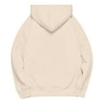 thumbnail image 5 of YDDIAN Fleece Hoodie Women Oversized Long Sleeve Lightweight Drawstring Sweatshirt with Hood Winter Fashion Cute Hoodie with Pockets Khaki 3XL, 5 of 6