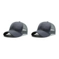 thumbnail image 2 of VONKY Adjustable Summer Thin Baseball Cap Breathable Comfortable Sporty Style Sun Protection Fashionable grey 2Set, 2 of 6