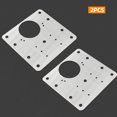 thumbnail image 1 of Furniture Hinge Repair Plate for Kitchen Cabinets Stainless Steel Cupboard Drawer Window Door Hinges Repair Kit Fittings, 1 of 4