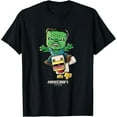 thumbnail image 1 of A Minecraft Movie Chicken Jockey Baby Zombie Logo T-Shirt-L, 1 of 2