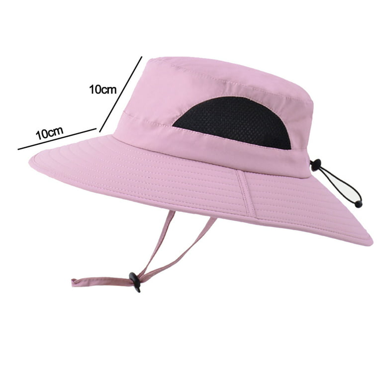 Sohindel Sun Hat for Men/Women, Waterproof Wide Brim Bucket Hat Foldable Boonie Hat for Fishing Hiking Garden Safari Beach - Purple, Men's, Size: One
