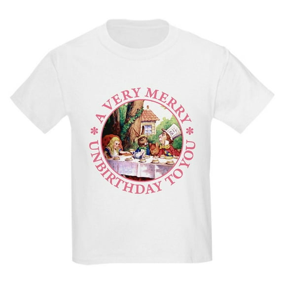 CafePress - A Very Merry Unbirthday To You Kids Light T Shirt - Light T-Shirt Kids XS-XL