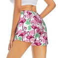 thumbnail image 3 of Bixox Women's Flamingo pattern 2 in 1 Running Shorts - Lightweight Athletic Workout Gym Yoga Shorts Liner with Pockets - X-Large, 3 of 7