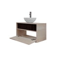 thumbnail image 2 of Gabinete de Baño Minimalista con Lavamanos Integrado, Mueble para Baño, Diseño Moderno con Puerta y Lambrín., 2 of 6