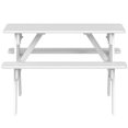 thumbnail image 4 of Little Colorado Table de Pique-Nique en Bois pour l'Extérieur Intérieur, Blanc, 4 of 5
