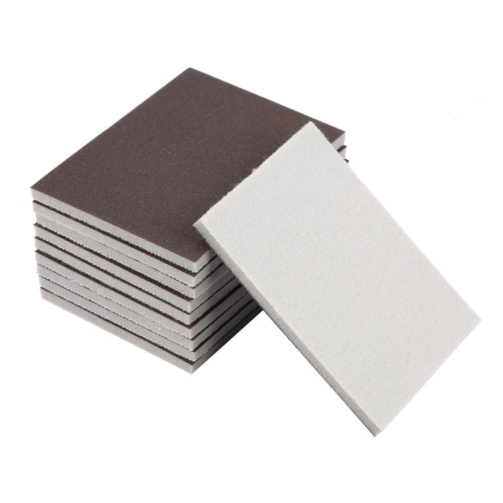 Mgaxyff Sander Paper,10PCS Square Sponge Sandpaper 120/180/240 Grit