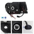 thumbnail image 2 of AKKON - For Jeep Grand Cherokee Black Bezel Dual Halo Ring Projector LED Headlights Head Lamps Replacement Pair, 2 of 7