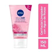 Gel facial limpiador NIVEA Micell Air con agua de rosas cara y labios 150 ml