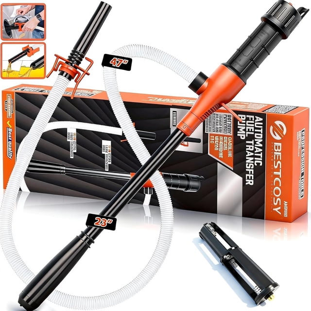Bomba de transferencia BestCosy a batería, 2.4 GPM, manguera de 120 cm