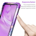 thumbnail image 4 of Casetego for Google Pixel 6A Case (2022),Marble Heavy Duty Shockproof Protection Hard Plastic+Silicone Rubber Hybrid 3 in 1 Drop Protective Cover,Purple Marble, 4 of 8