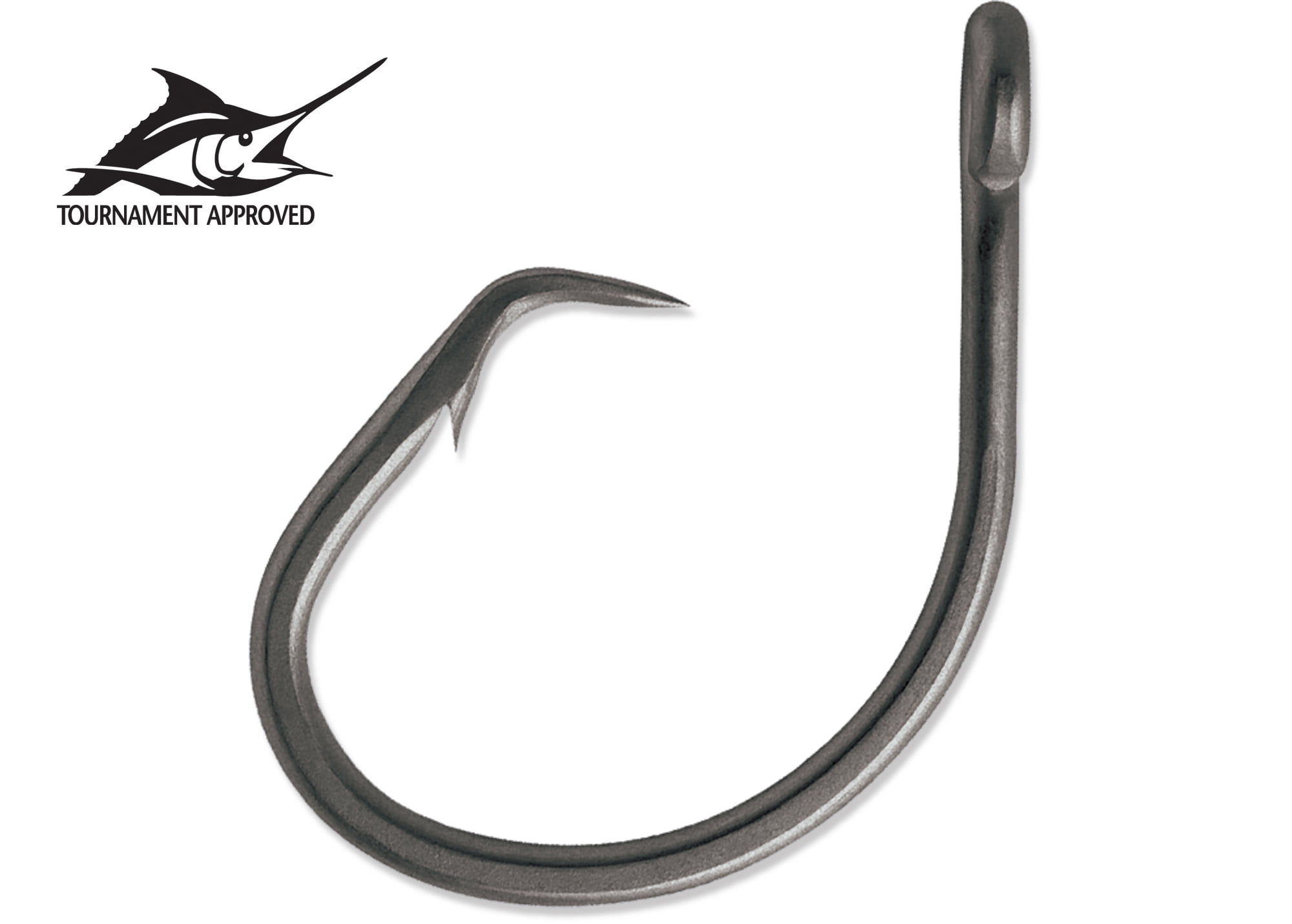 VMC Tournament Circle 6X Strong Fishing Hooks - Model 9789 - Coastal Black - 12/0 - 100 Hooks
