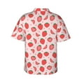 thumbnail image 3 of Fotbe Strawberry Hawaiian Shirt for Men Unisex Summer Beach Casual Short Sleeve Cotton Linen Button Down Shirts-XX-Large, 3 of 9