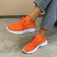 thumbnail image 4 of Vedolay Summer Sneakers for Women 2023 Women's Slip-On Walking Shoes Lightweight Soft Leisure Shoes,Orange 9, 4 of 5