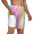 thumbnail image 2 of Kdxio Fish Scale Print Men'S Swim Trunks With Compression Liner 7 Inch Inseam Quick Dry Swim Shorts, 2 of 7