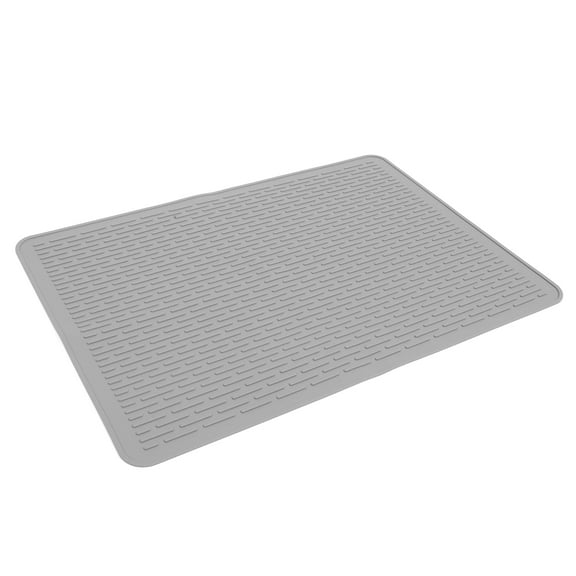 HEMOTON Silicone Induction Cooktop Mat Large Pot Protector Light Grey