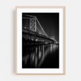 thumbnail image 2 of The Ben Franklin Glow B&W - Philadelphia Pennsylvania Photography Bridge Black and White City Architecture Nightlife Cityscape Scenic Unframed Wall Art Print 20 x 28 inches, 2 of 60