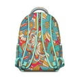 thumbnail image 3 of "Vintage Inspired Boho Backpack – Water-Resistant Tribal Print, 17 Inch Laptop Compartment, Durable Oxford Fabric for Students & Travelers", 3 of 6