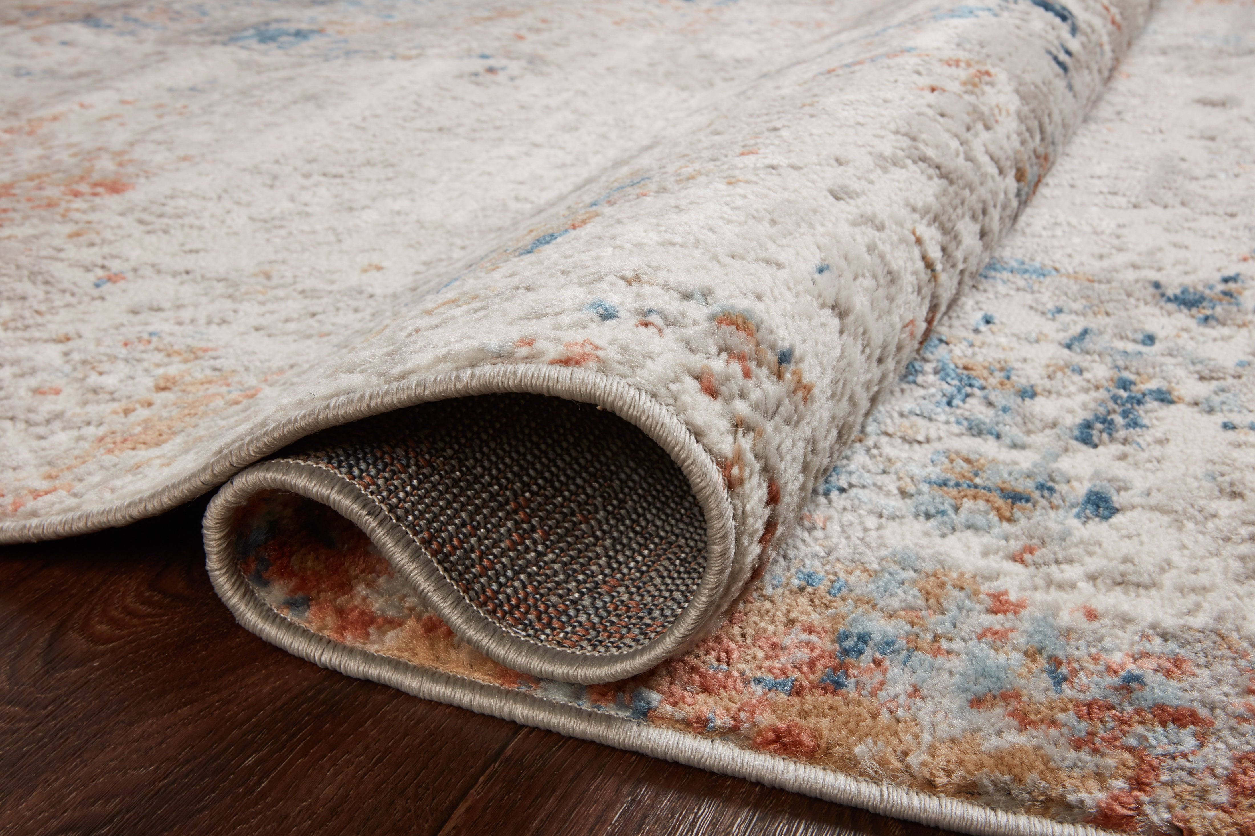 Loloi Bianca Collection BIA-03 Ivory / Multi, Abstract Area Rug 9'-9" x 13'-6"