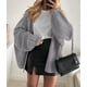 thumbnail image 2 of Suéter PRETTYGARDEN Cardigan con Mangas Globo Gris Talla L, 2 of 8