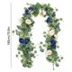 thumbnail image 3 of Guirnalda de flores artificiales de seda con camelias | Enredadera floral artificial para decoración de bodas, centros de mesa para fiestas, caminos de mesa y decoración de paredes del hogar, 3 of 6