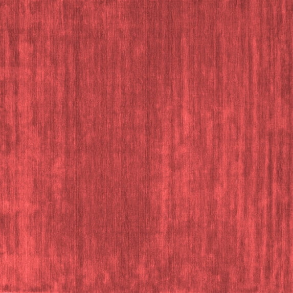 Ahgly Company Indoor Square Abstract Red Contemporary Area Rugs, 3' Square