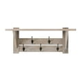 thumbnail image 3 of Alaterre Furniture Castleton Mango Wood 40"W Coat Hook with Shelf, Driftwood, 3 of 3